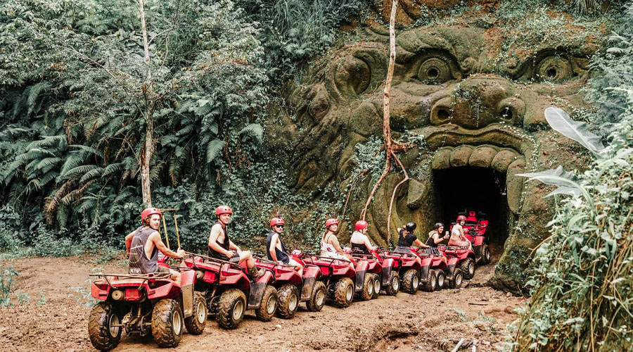 ATV Quad Bike Gorilla Face Cave-