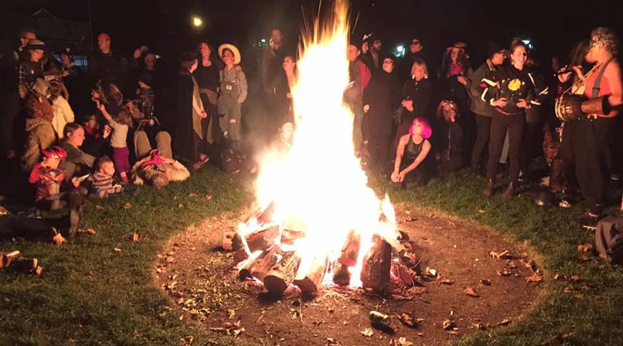 Bonfire in Camp