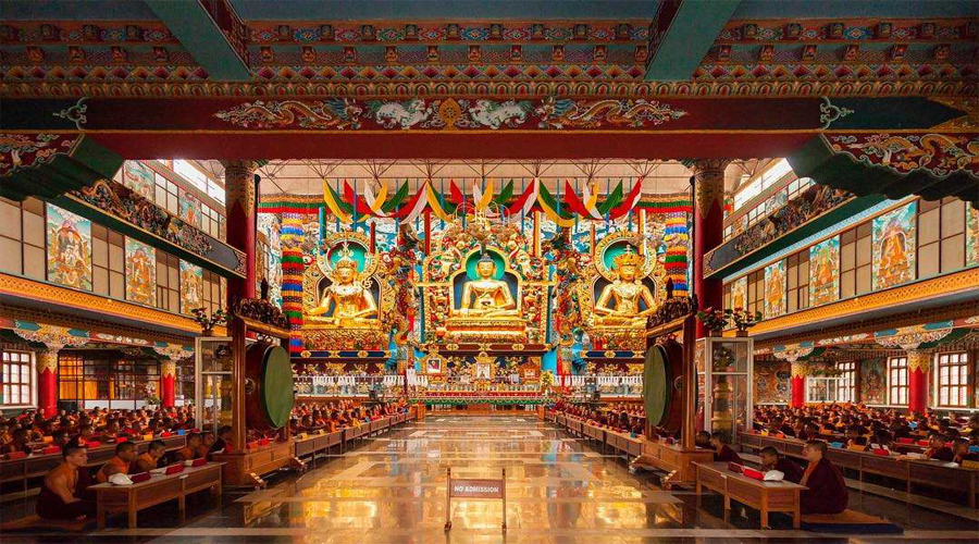 The Golden Temple in Bylakuppe Coorg