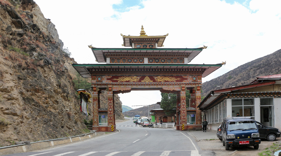 Gate at Chuzom,Thimpu