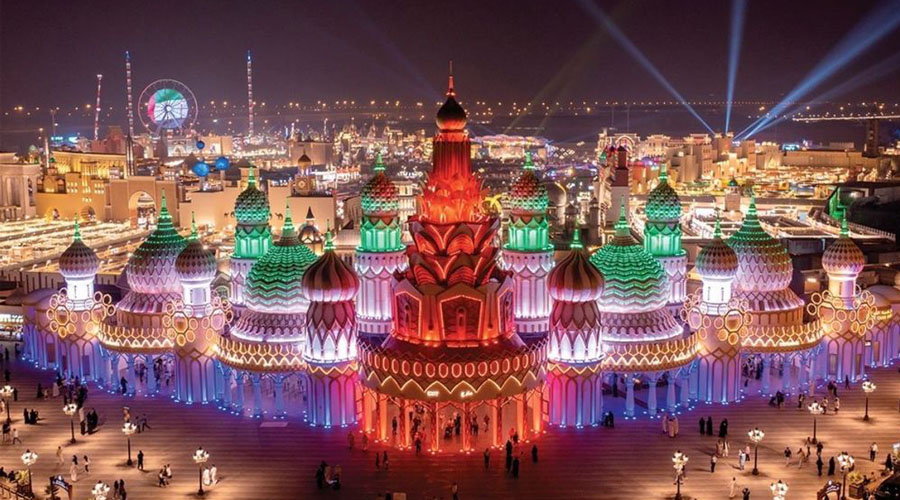 Global Village Dubai Night View