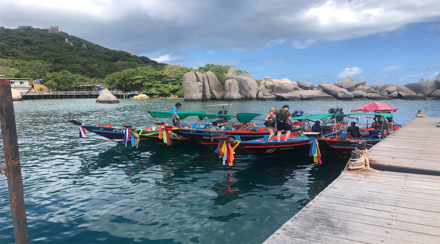 Koh Tao and Koh Nang from Koh Phangan