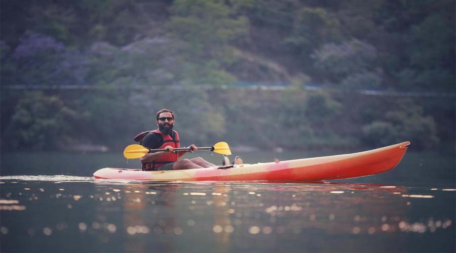 Kayaking at Naini Lake
