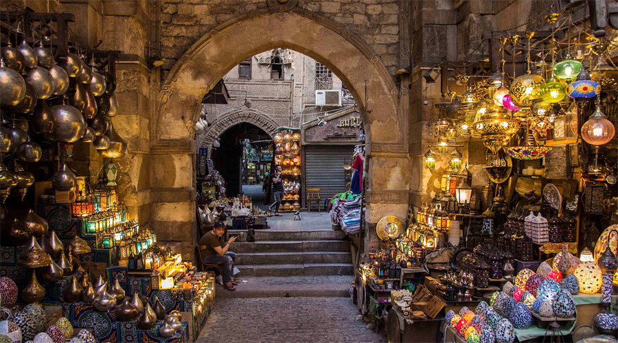 Khan el-Khalili is a famous bazaar 
