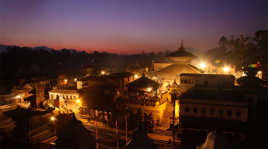 Pashupatinath Temple Night View,Kathmandu