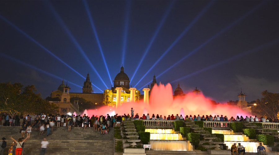 Magic Fountain show  Barcelona