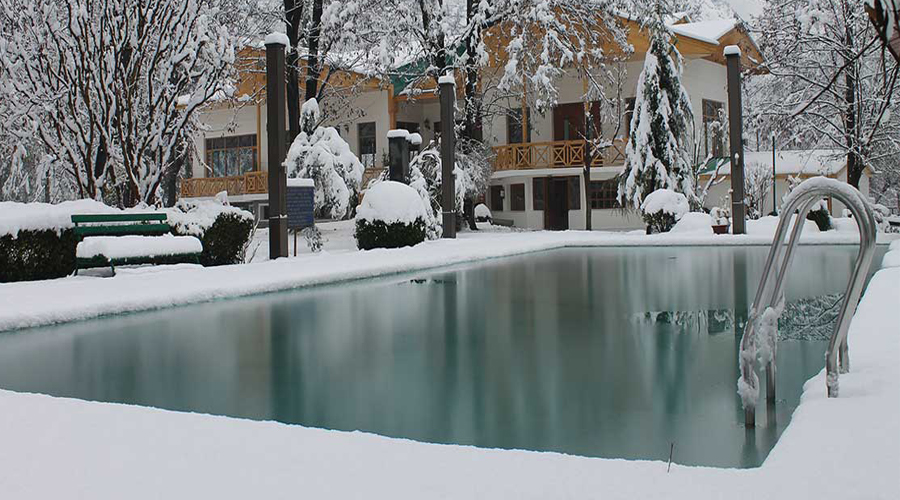 Swimming Pool in winter.