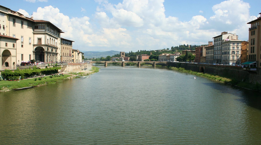 Ponte Vecchio Bridge on the Arno River