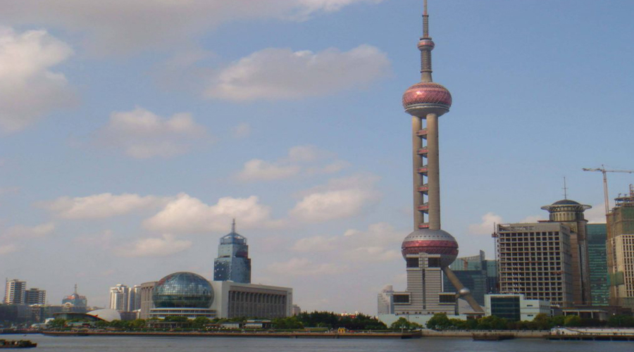 Oriental TV tower 2nd ball, Shanghai